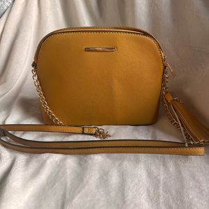 Mustard yellow cross body Aldo bag small/ medium size